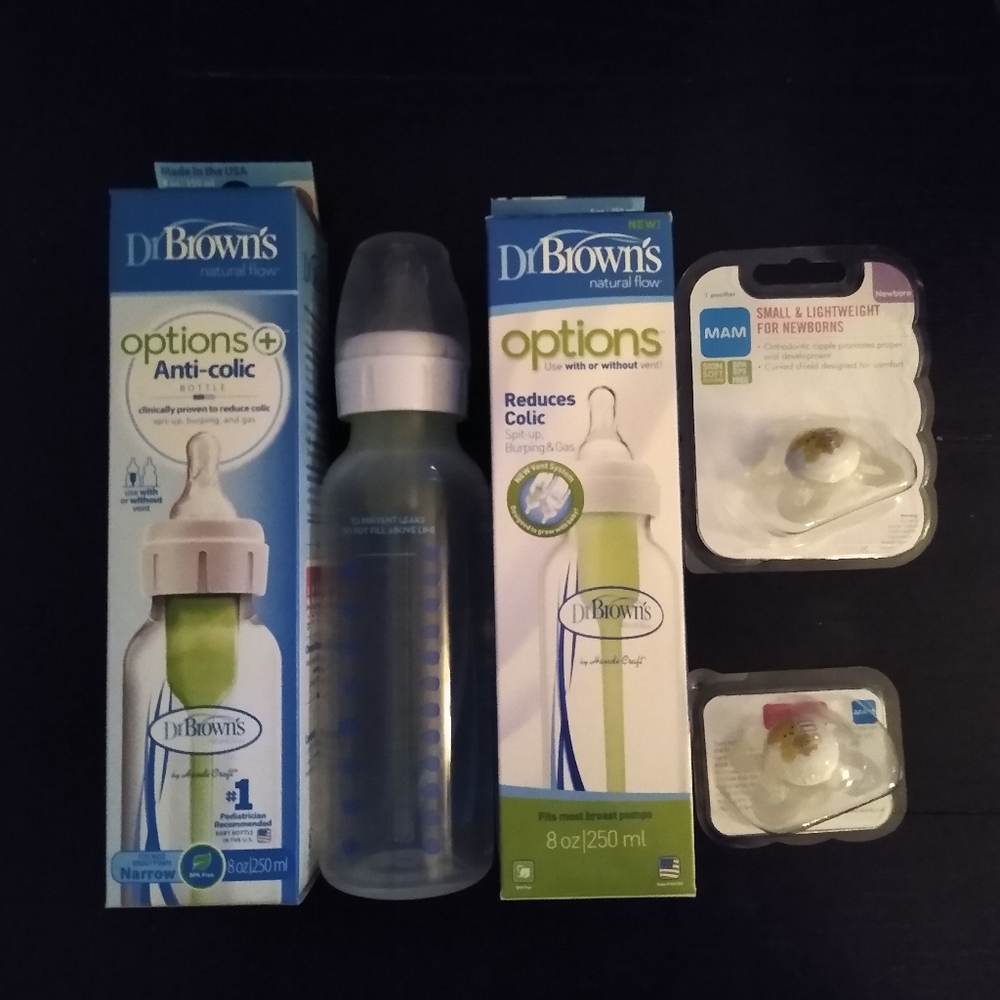 Dr Brown bottles mam pacifiers